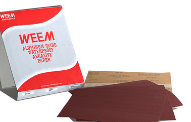 Hojas del papel de lija de la arena del óxido de aluminio P320 con el papel de Kraft impermeable